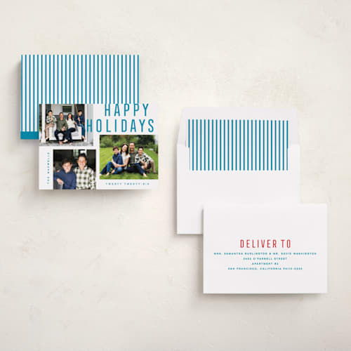 This is a wintermint holiday photo cards with standard by Kristie Kern called telluride printing on recycled smooth signature in standard