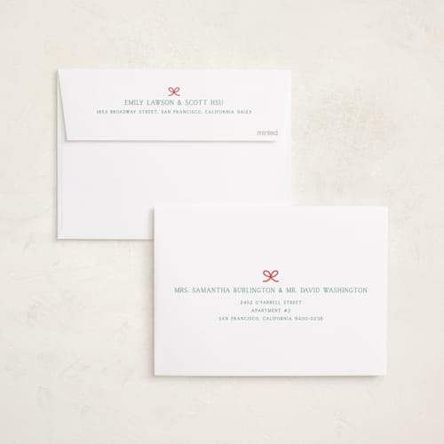 This is a holly jolly holiday photo cards with standard by Alston Foster called the best gifts printing on recycled smooth signature in standard