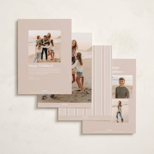 This is a espresso holiday photo cards with standard by Cindy Reynolds called our view printing on recycled smooth signature in standard