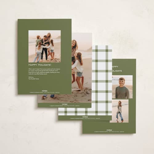 This is a snow holiday photo cards with standard by Karidy Walker called bold fun printing on recycled smooth signature in standard