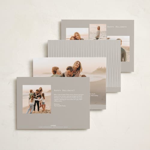 This is a snow holiday photo cards with standard by Orasie called merriest together printing on recycled smooth signature in standard