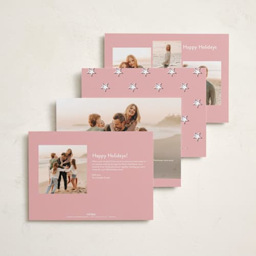 This is a gumdrop holiday photo cards with standard by Ekko Studio called old hollywood printing on recycled smooth signature in standard