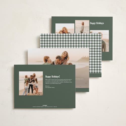This is a frost holiday photo cards with standard by Yaling Hou Suzuki called the joy of us printing on recycled smooth signature in standard