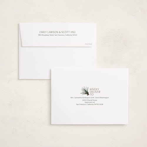 This is a snow holiday photo cards with standard by Inkblot Design called big time printing on recycled smooth signature in standard