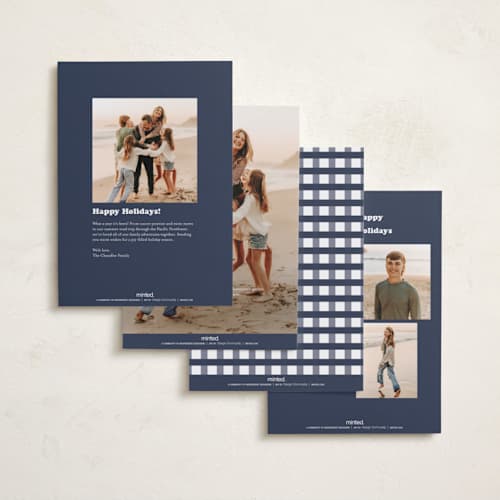 This is a midnight holiday photo cards with standard by Kristen Knechtel called indeed printing on recycled smooth signature in standard