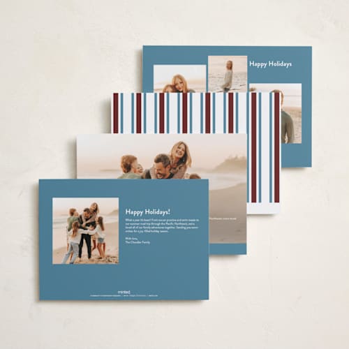 This is a snow holiday photo cards with standard by Ashlee Townsend called light study printing on recycled smooth signature in standard