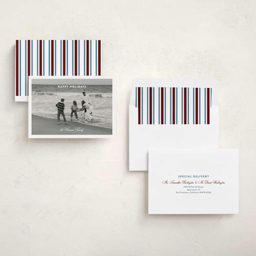 This is a snow holiday photo cards with standard by Ashlee Townsend called light study printing on recycled smooth signature in standard