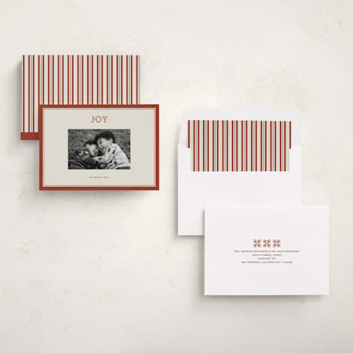 This is a apple holiday photo cards with standard by Kelly Watkins called murphy printing on recycled smooth signature in standard
