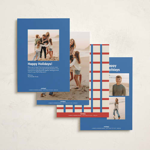 This is a americana holiday photo cards with standard by Inkblot Design called holiday poster printing on recycled smooth signature in standard