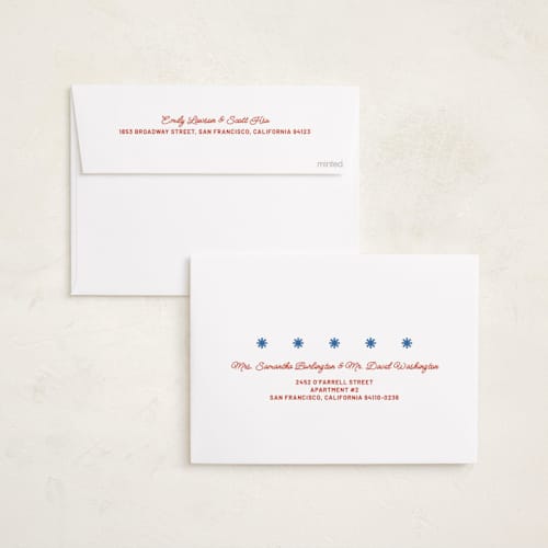 This is a americana holiday photo cards with standard by Inkblot Design called holiday poster printing on recycled smooth signature in standard