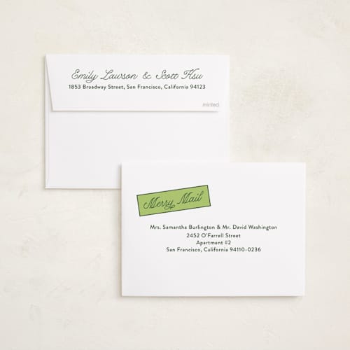 This is a fern holiday photo cards with standard by Megan Davis called southern charm printing on recycled smooth signature in standard