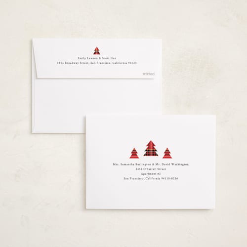 This is a cardinal holiday photo cards with standard by Cindy Reynolds called navy baby printing on recycled smooth signature in standard