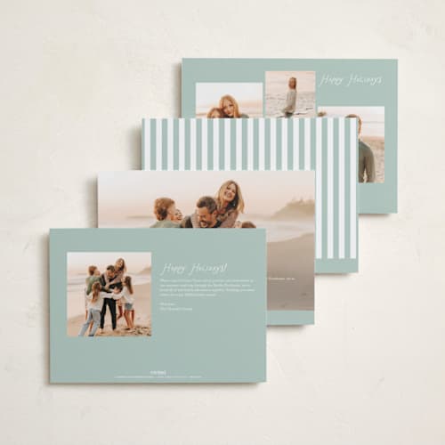 This is a snow holiday photo cards with standard by Sara Hicks Malone called festive arch printing on recycled smooth signature in standard
