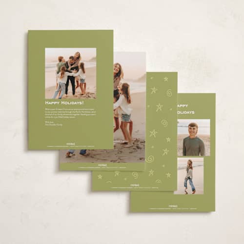 This is a lemon holiday photo cards with standard by Ekko Studio called tiny note printing on recycled smooth signature in standard