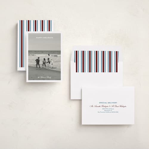 This is a snow holiday photo cards with standard by Ashlee Townsend called light study printing on recycled smooth signature in standard
