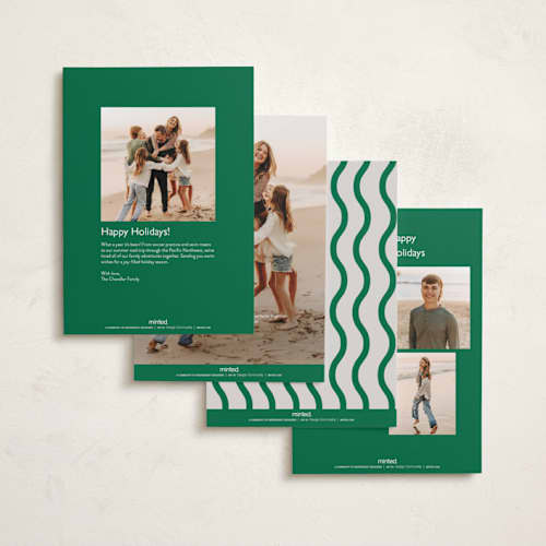 This is a pine holiday photo cards with standard by Anna Elder called and then us printing on recycled smooth signature in standard