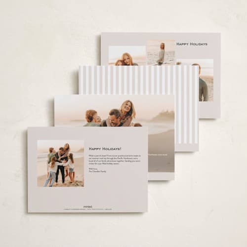 This is a chiffon holiday photo cards with standard by Nicoletta Savod called gorgeous printing on recycled smooth signature in standard