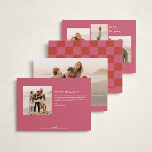 This is a chroma holiday photo cards with standard by Kamala Nahas called film note printing on recycled smooth signature in standard