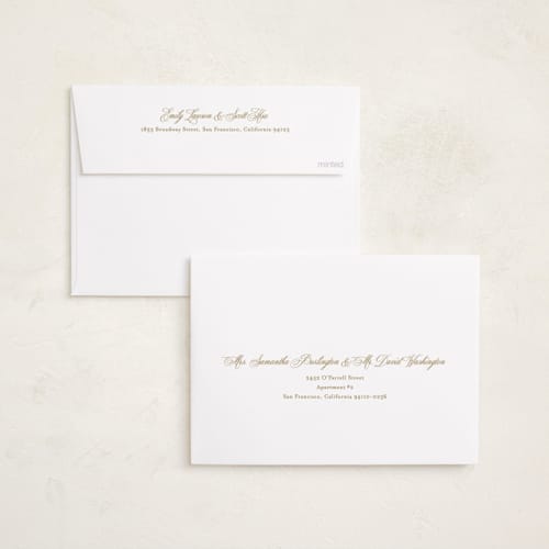 This is a candlelight holiday photo cards with standard by Carolyn MacLaren called formal five printing on recycled smooth signature in standard