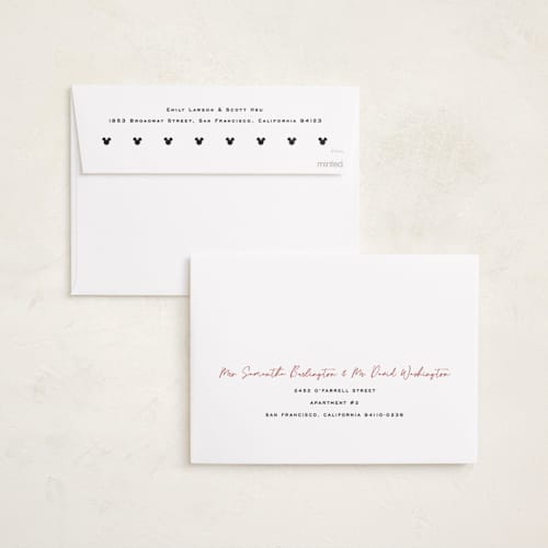 This is a retro holiday photo cards with standard by Kamala Nahas called mickey filmstrip printing on recycled smooth signature in standard