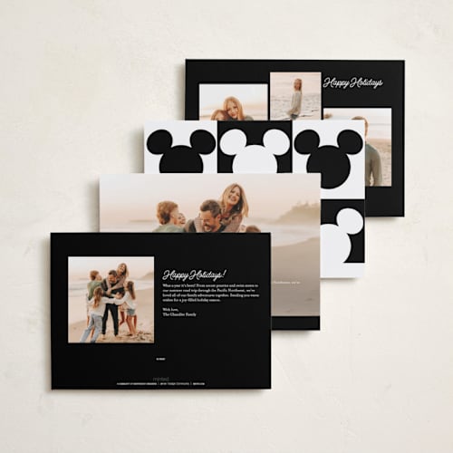 This is a ink holiday photo cards with standard by Mackenzie Clarken called magical year printing on recycled smooth signature in standard