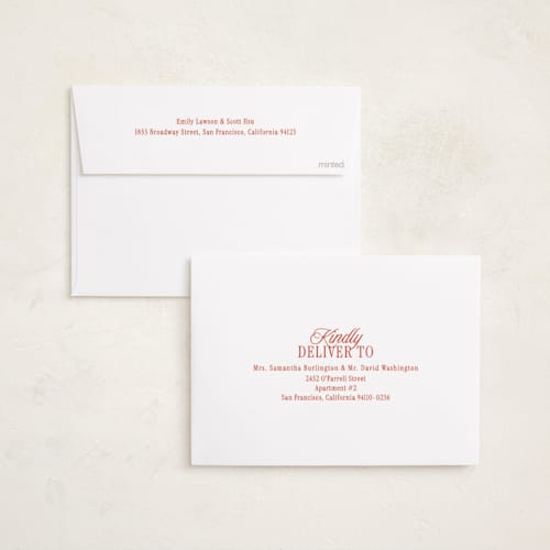 This is a candied apple holiday photo cards with standard by Simona Camp called simply us printing on recycled smooth signature in standard