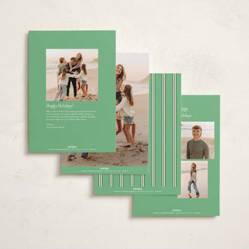 This is a mint holiday photo cards with standard by Morgan Kendall called historic frame printing on recycled smooth signature in standard