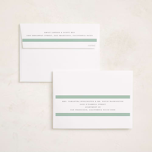 This is a mint holiday photo cards with standard by Morgan Kendall called historic frame printing on recycled smooth signature in standard