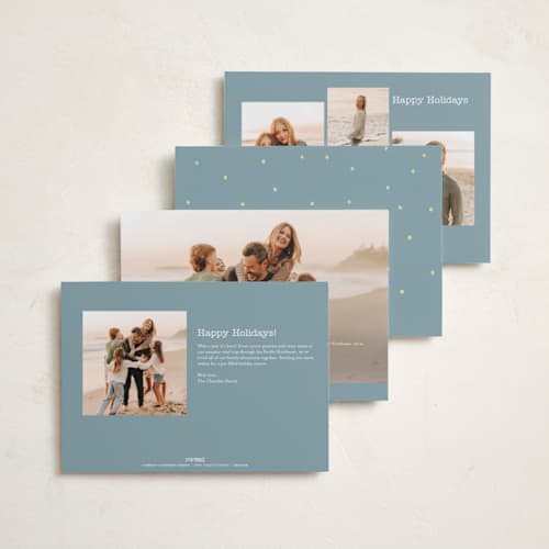 This is a citrus holiday photo cards with standard by Abbigail Lim called postcard from us printing on recycled smooth signature in standard