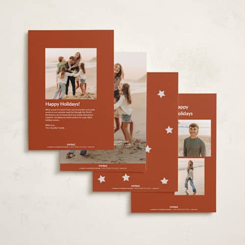 This is a santa holiday photo cards with standard by Sumak Studio called duo printing on recycled smooth signature in standard