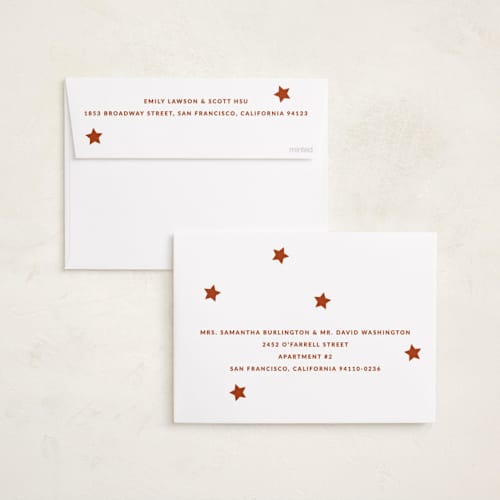 This is a santa holiday photo cards with standard by Sumak Studio called duo printing on recycled smooth signature in standard