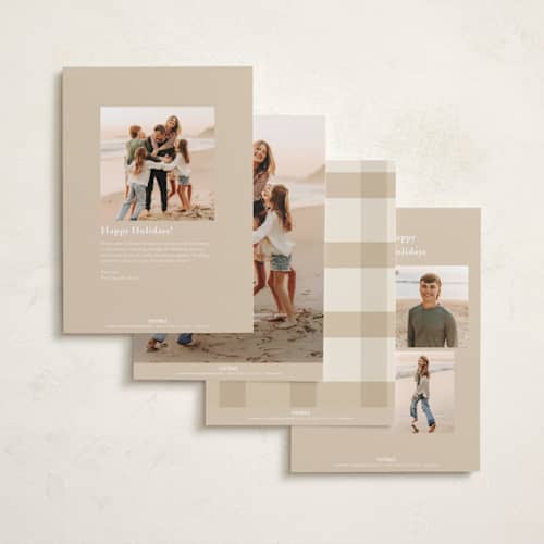 This is a eggnog holiday photo cards with standard by Creo Study called written it printing on recycled smooth signature in standard