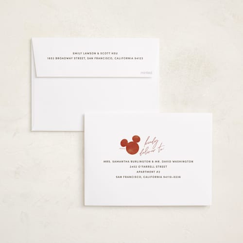 This is a cherry holiday photo cards with standard by Pixel and Hank called snapshots printing on recycled smooth signature in standard