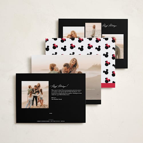 This is a cotton holiday photo cards with standard by Stacey Meacham called iconic printing on recycled smooth signature in standard