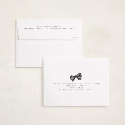 This is a ecru holiday photo cards with standard by Morgan Kendall called grid printing on recycled smooth signature in standard