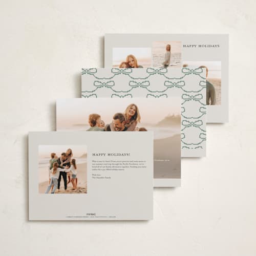 This is a juniper holiday photo cards with standard by Kelly Watkins called eloise printing on recycled smooth signature in standard