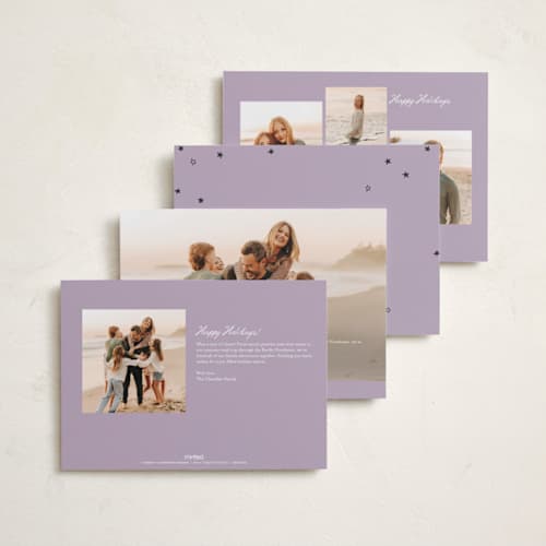 This is a lily holiday photo cards with standard by Bailamor Design by CM called merry printing on recycled smooth signature in standard