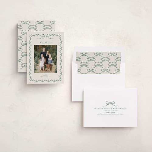 This is a juniper holiday photo cards with standard by Kelly Watkins called eloise printing on recycled smooth signature in standard