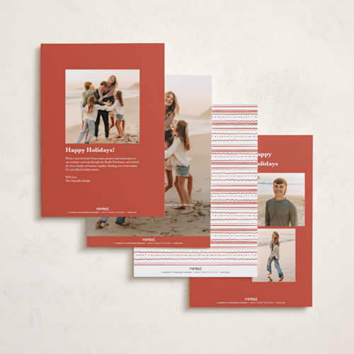 This is a snow holiday photo cards with standard by Kristen Smith called holiday wash printing on recycled smooth signature in standard