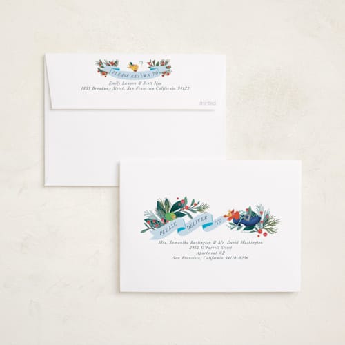 This is a fairy godmother holiday photo cards with standard by Jackie Crawford called disney's cinderella's garland printing on recycled smooth signature in standard