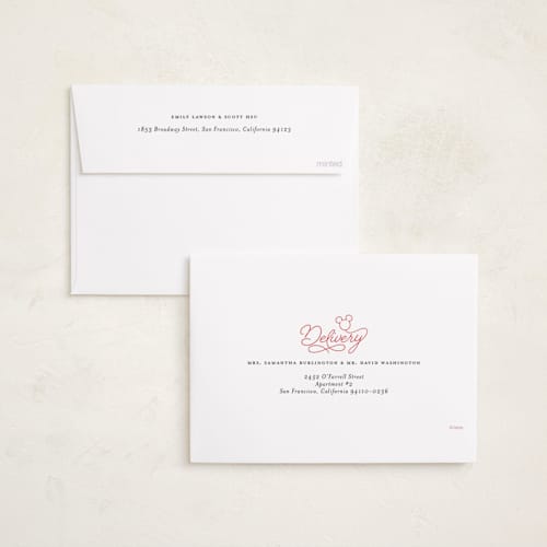 This is a cotton holiday photo cards with standard by Laura Hamm called mickey spirit printing on recycled smooth signature in standard