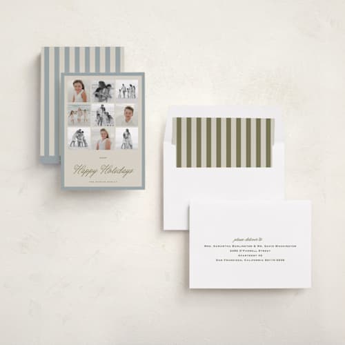 This is a wintermint holiday photo cards with standard by Stephanie Heinrich Godbout called holiday story printing on recycled smooth signature in standard