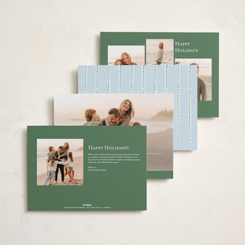 This is a wintergreen holiday photo cards with standard by Jennifer Wick called hyannis printing on recycled smooth signature in standard