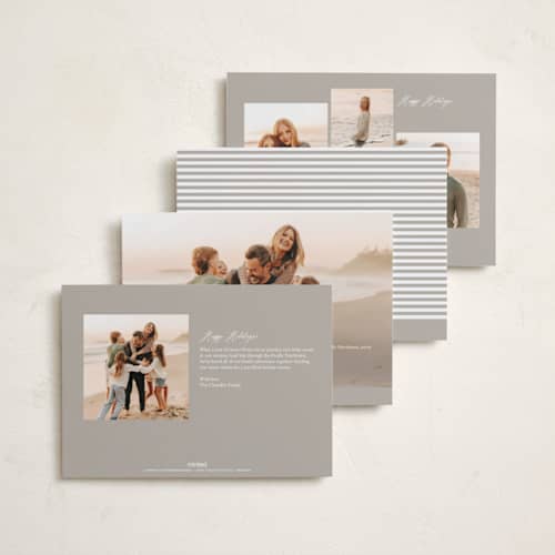 This is a snow holiday photo cards with standard by Angela Thompson called holiday gallery printing on recycled smooth signature in standard