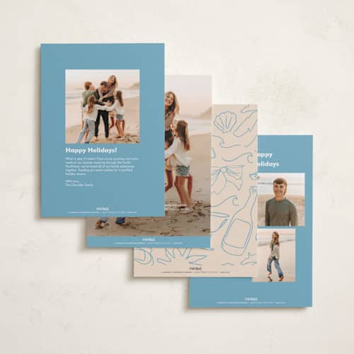 This is a sea holiday photo cards with standard by Inkblot Design called from here printing on recycled smooth signature in standard