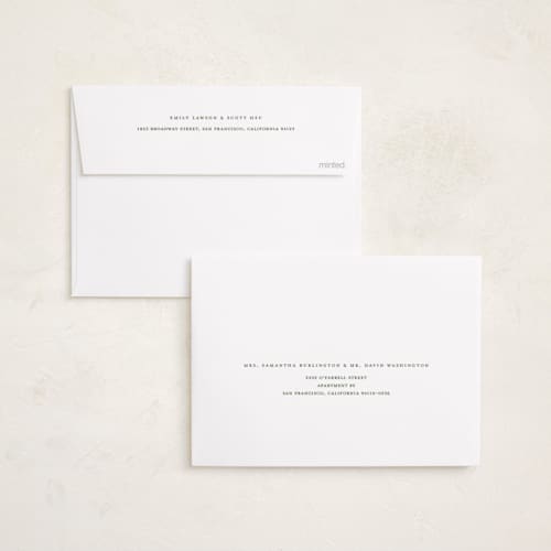 This is a forest holiday photo cards with standard by Celine Nguyen called snowy family printing on recycled smooth signature in standard