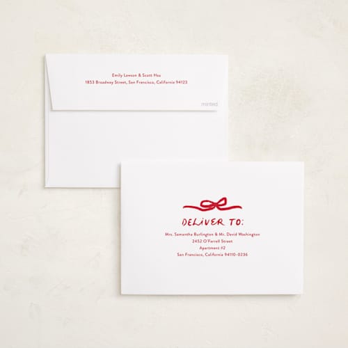 This is a snow holiday photo cards with standard by Angela Marzuki called all inclusive printing on recycled smooth signature in standard