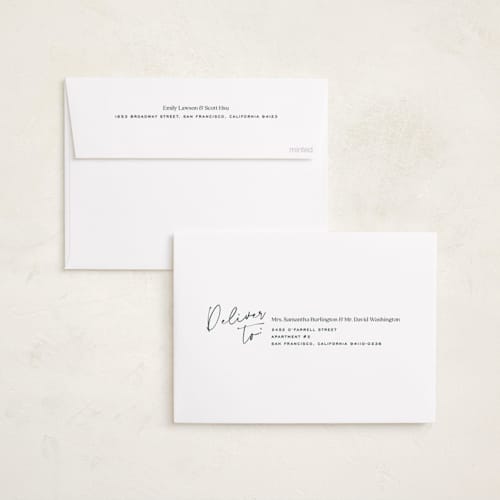 This is a spruce holiday photo cards with standard by Annie Clark called reflection printing on recycled smooth signature in standard