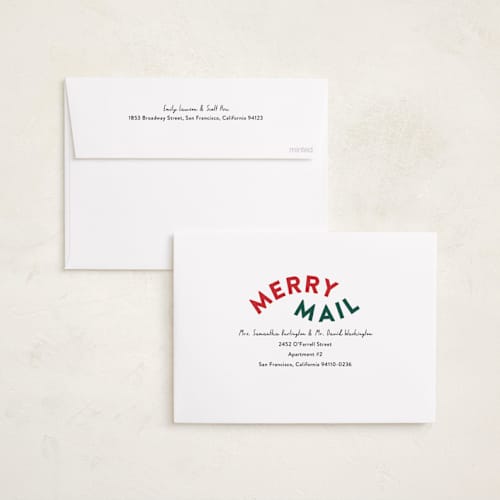 This is a holly holiday photo cards with standard by Angela Garrick called chase joy printing on recycled smooth signature in standard