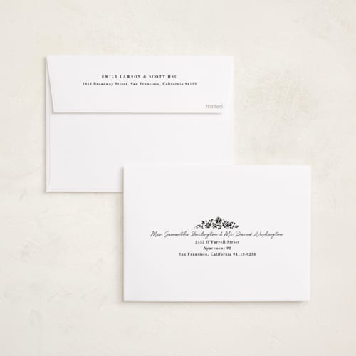 This is a cream holiday photo cards with standard by Jessie Steury called wallpaper printing on recycled smooth signature in standard